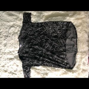 Black and white tee shirt